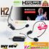 Mic Wireless Hardwell Dual Headset H2 Microphone Recharge