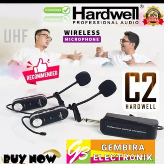 Mic Wireless Hardwell C2 Clipon C-2 Headset Clip Microphone