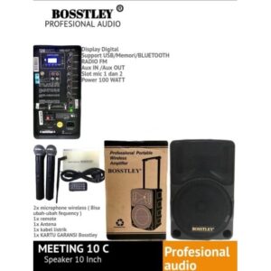 Speaker Portable Meeting BOSSTLEY 10 Inc With Bluetooth And USB