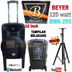 Speaker Aktif Portable 12 inch Beyer 120 watt Original Speaker Bluetooth