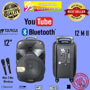 Speaker portable 12 inch targa 12M II meeting wireless aktif 12 M II