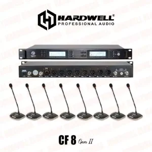 Jual Mic Wireless 8 Mic Conference Hardwell CF 8 Gen II Original – Sistem Mic Podium Rapat