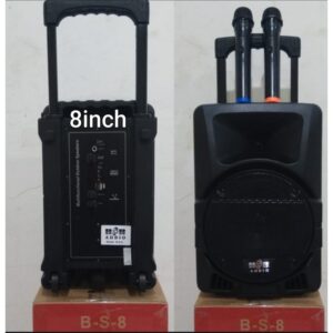 SPEAKER PORTABLE BOB BS8 2 MIC PEGANG