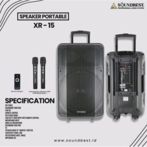 Speaker Portable Wireless Soundbest XR 15 Original 15 inch SOUNDBEST XR15 Original