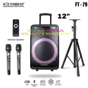 Speaker Aktif Soundbest FT79 12 inch Portable Aktif ft 79 New UHF 2023 Original