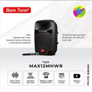 BARETONE MAX12 MHWR Portable Wireless Speaker MAX 12MHWR