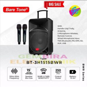speaker aktif portable bluetooth baretone 15 inch bt 3h 1515bwr Tws Bluetooth