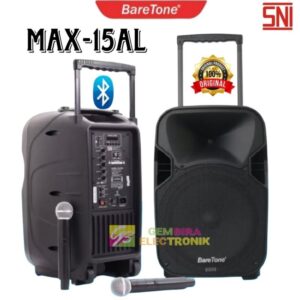 Speaker Aktif Portable 15 Inch Baretone MAX15AL Original