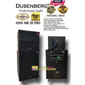 Speaker Aktif Portable Array iOOS MK III Pro Original RMS 3000 WATT