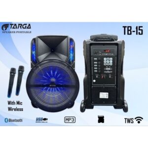 Speaker Aktif Portable TARGA TB 15 inch Bluetooth speaker targa Original