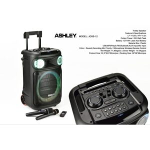 Speaker Aktif Portable Ashley Joss 12 inch Original