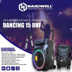 Speaker Aktif portable Hardwell DANCING 15 UHF NEW Original