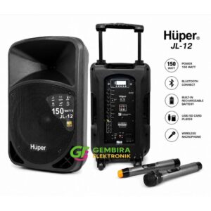 Speaker Huper JL12 Speaker Aktif Portable 12 Inch 150 Watt Bluetooth Karaoke Original