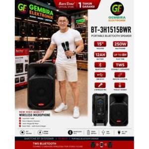 Speaker Portable Meeting Baretone 15 inch 15bwr 250 watt Original