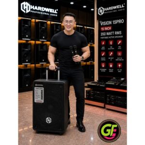 Speaker Aktif Portable Hardwell VISION 15PRO 15 PRO 15 INCH 350 Watt Usb Bluetooth Original