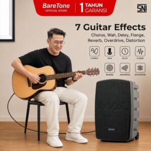 BareTone Speaker Portable MAX15NB Speaker Bluetooth 15 Inch Portable Support Micro SD & USB -Garansi Resmi 1 Tahun