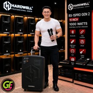 Hardwell RX15PRO Gen II Portable Speaker 15 Inch 1000 Watt Bluetooth Original