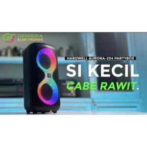 SPEAKER AKTIF HARDWELL AURORA 204 PORTABLE PARTYBOX USB BLUETOOTH ORIGINAL