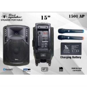 Speaker Aktif Blackspider 15 inch Portable Bluetooth 1501ap 1501 Original