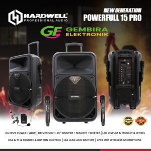 Speaker Aktif Portable hardwell 15 pro 500 Watt Powerful original