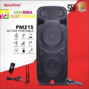 Speaker Aktif Portable Meeting Baretone PM215 PM 215 15 inch double 15 inch