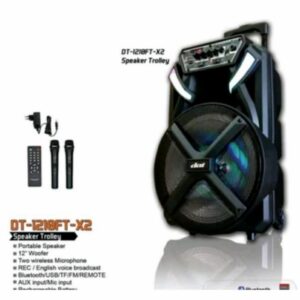 DISTRIBUTOR SPEAKER TROLLEY DAT DT1210FT X2 PORTABLE DAT DT1210 FT X2