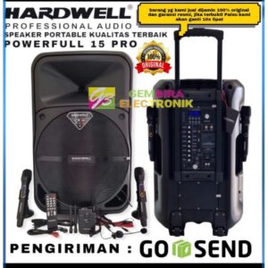 Speaker Aktif Portable Hardwell Powerful 15 inch 15 pro Usb Bluetooth
