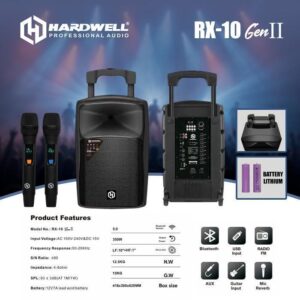 Speaker Portable Meeting 10 Inch Hardwell RX 10 PRO GEN II Original