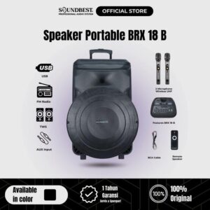 SOUNDBEST Speaker Portable BRX 18 B