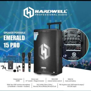 Speaker Portable 15 Inch Hardwell Emerald 15Pro Emerald 15 Pro Ori
