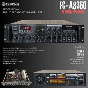 POWER AMPLIFIER FIRSTCLASS FC A8360 Power First Class FC A - 8360